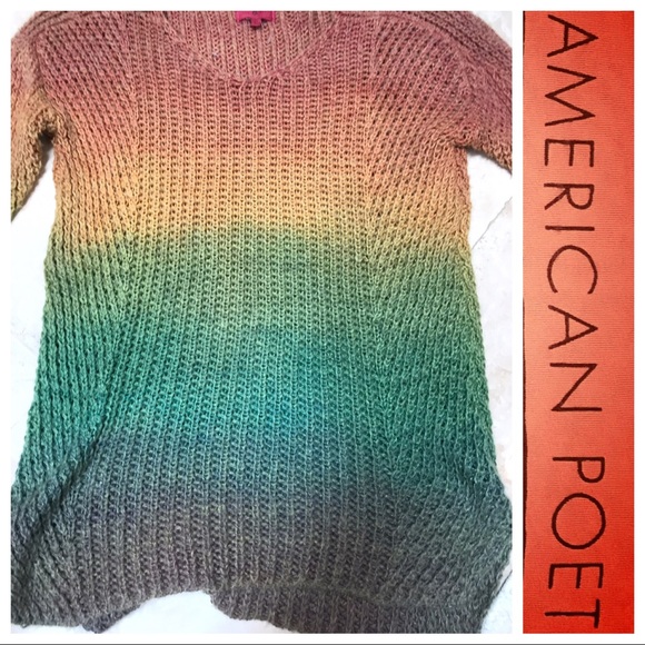 🌈RAINBOW Ombré Chunky Knit Soft SWEATER🌈 - Picture 3 of 8